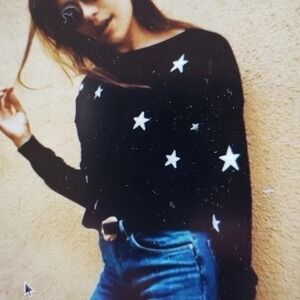 Brandy‎ Melville Sweater Wool Blend Star Print